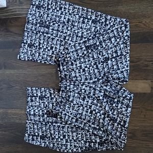Pallazo pants white and black size M wide leg